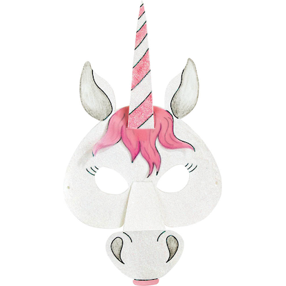 Artikelbild 5 für folia Bastelset Kindermasken weiß 6 St., Artikelnummer 479083