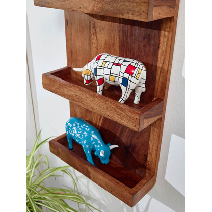 Artikelbild 5 für WOHNLING Wandregal sheesham 30,0 x 10,0 x 80,0 cm, 1 St., Artikelnummer 909343