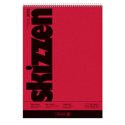 Artikelbild für BRUNNEN Skizzenblock 24,0 x 34,0 cm, 1 Block, Artikelnummer 121867