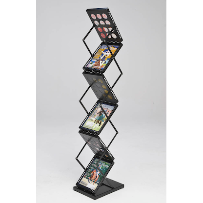 Artikelbild 8 für update displays Prospektständer schwarz DIN A4 6 Fächer 21,0 x 29,7 x 178,2 cm, 1 St., Artikelnummer 646808