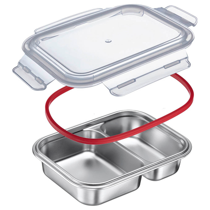 Artikelbild 3 für WESTMARK Frischhaltedose 5,8 cm hoch silber 450,0+280,0 ml, 1 St., Artikelnummer 548778