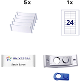 Artikelbild 1 für AVERY Zweckform Namensschilder mit Magnet 68,0 x 22,0 mm, 1 Set, Artikelnummer 607228