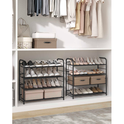 Artikelbild 6 für SONGMICS Schuhregal schwarz 68,5 x 27,5 x 65,0 cm, 1 St., Artikelnummer 760149