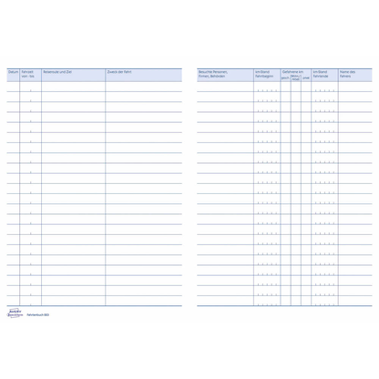 Artikelbild 2 für AVERY Zweckform Fahrtenbuch, Pkw mit Jahresabrechnung Formularbuch 223, 1 St., Artikelnummer 420331