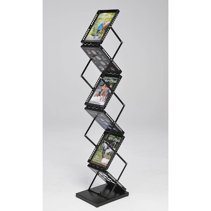 Artikelbild 9 für update displays Prospektständer schwarz DIN A4 6 Fächer 21,0 x 29,7 x 178,2 cm, 1 St., Artikelnummer 646808