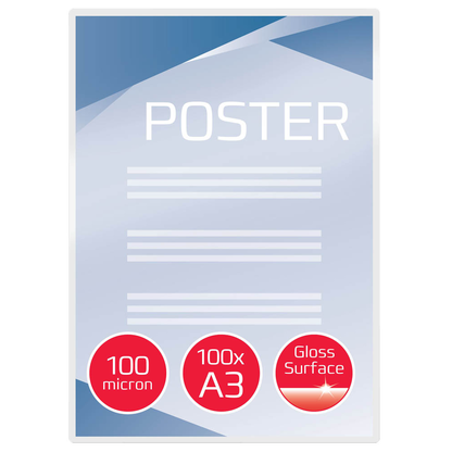 Artikelbild 2 für GBC Laminierfolien glänzend für A3 100 micron, 100 St., Artikelnummer 491924