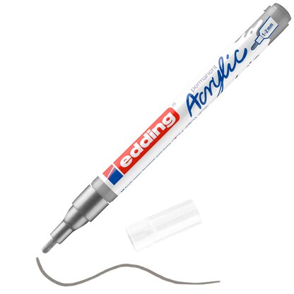 Artikelbild für edding 5300 Acrylstift silber 1,0 - 2,0 mm, 1 St., Artikelnummer 534807