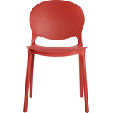 Artikelbild 1 für LÜLLMANN Besucherstuhl 230803 rostrot Kunststoff, 1 St., Artikelnummer 791016