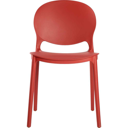 Artikelbild für LÜLLMANN Besucherstuhl 230803 rostrot Kunststoff, 1 St., Artikelnummer 791016