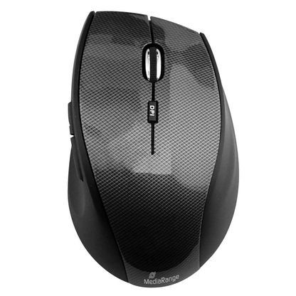 Artikelbild für MediaRange MROS207 Maus kabellos Karbon-Optik, Artikelnummer 312936