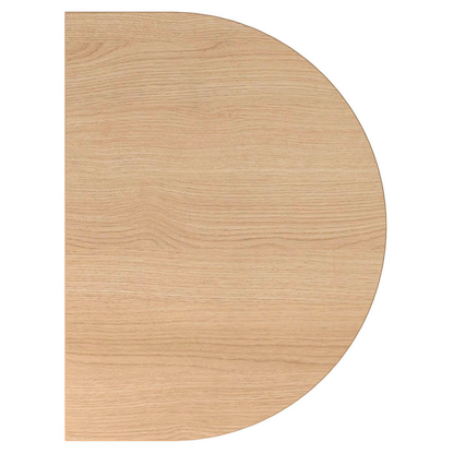 Artikelbild für HAMMERBACHER Anbautisch höhenverstellbar Savona eiche, silber halbrund 60,0 x 80,0 x 65,5 - 82,5 cm, Artikelnummer 641441