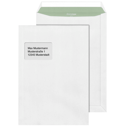 Artikelbild für MAILmedia Versandtaschen Envirelope® DIN C4 mit Fenster weiß 25 St., Artikelnummer 290799