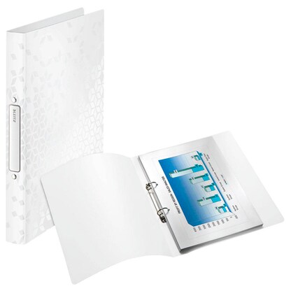 Artikelbild für LEITZ WOW Ringbuch 2-Ringe perlweiß 3,2 cm DIN A4, 1 St., Artikelnummer 107272