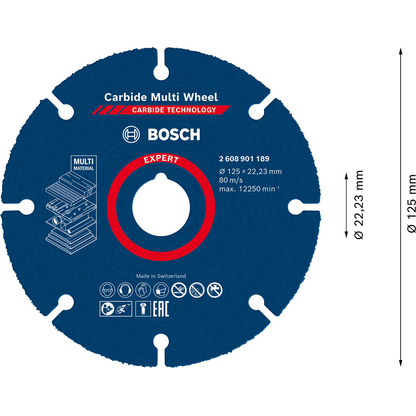Artikelbild 2 für BOSCH Trennscheibe EXPERT Carbide Multi Wheel, 1 St., Artikelnummer 795843