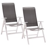 Artikelbild 1 für BEST Gartenstühle mit Armlehnen Palermo grau, 2 St., Artikelnummer 138927