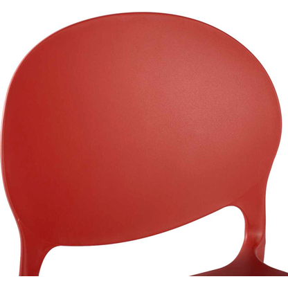 Artikelbild 5 für LÜLLMANN Besucherstuhl 230803 rostrot Kunststoff, 1 St., Artikelnummer 791016