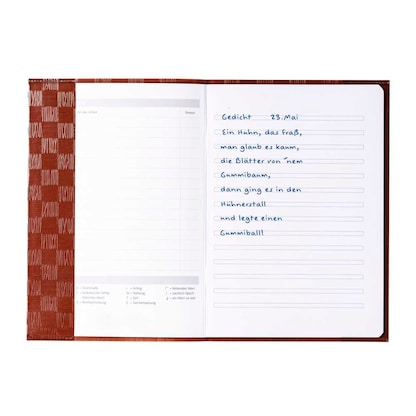 Artikelbild 2 für HERMA Heftumschlag mit Baststruktur braun Kunststoff DIN A5, 1 St., Artikelnummer 831832