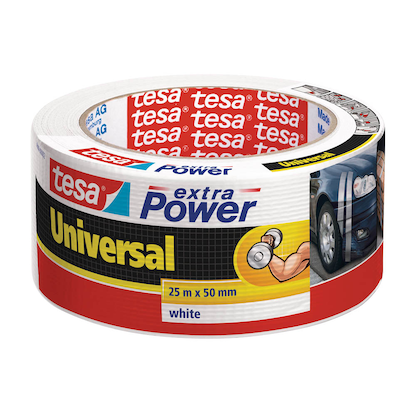 Artikelbild für tesa extra Power® Universal Gewebeband weiß 50,0 mm x 25,0 m 1 Rolle, Artikelnummer 248187