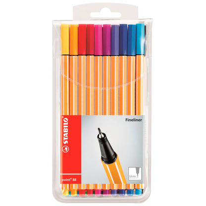 Artikelbild für STABILO point 88 Fineliner farbsortiert 0,4 mm, 20 St., Artikelnummer 313056
