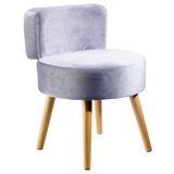 Artikelbild 1 für Echtwerk Sessel Milo grau buche Stoff 43,0 x 43,0 x 59,0 cm, 1 St., Artikelnummer 161937