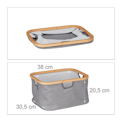 Artikelbild 7 für relaxdays Wäschesortierer braun, 1 St., Artikelnummer 361605