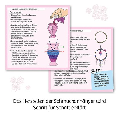 Artikelbild 7 für KOSMOS Experimentierkasten Glitzer-Diamanten mehrfarbig, Artikelnummer 712861