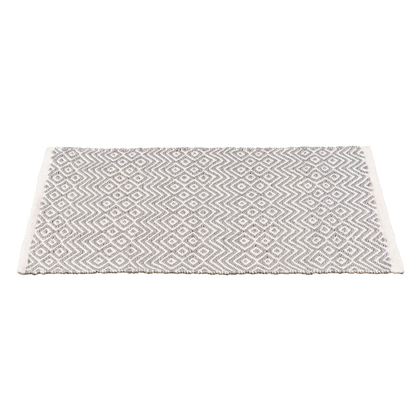 Artikelbild 3 für WENKO Badematte Abai hellgrau, weiß 50,0 x 80,0 cm, Artikelnummer 810182