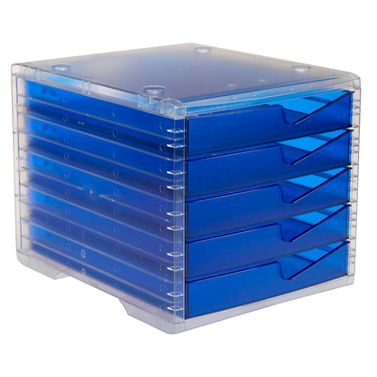 Artikelbild für styro Schubladenbox styroswingbox light blau 275-8430.324, DIN A4 mit 5 Schubladen, 1 St., Artikelnummer 821847