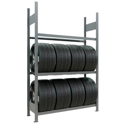 Artikelbild für SCHULTE Reifenregal 13906 silber 130,0 x 40,0 x 200,0 cm, Artikelnummer 160149