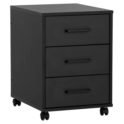 Artikelbild 8 für MÖBELPARTNER Ruby Rollcontainer schwarz 3 Auszüge 40,1 x 50,0 x 57,0 cm, Artikelnummer 323828