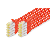Artikelbild 1 für DIGITUS RJ45-Stecker/RJ-45 Stecker Netzwerkkabel DK-1644-A-020-R-10 2,0 m rot, 10 St., Artikelnummer 382436