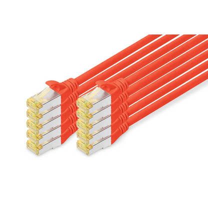 Artikelbild für DIGITUS RJ45-Stecker/RJ-45 Stecker Netzwerkkabel DK-1644-A-020-R-10 2,0 m rot, 10 St., Artikelnummer 382436