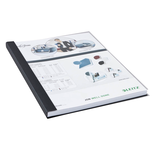 Artikelbild 1 für LEITZ Buchbindemappen schwarz Softcover für 71 - 105 Blatt DIN A4, 10 St., Artikelnummer 228437
