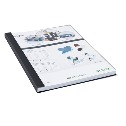 Artikelbild für LEITZ Buchbindemappen schwarz Softcover für 71 - 105 Blatt DIN A4, 10 St., Artikelnummer 228437