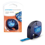 Artikelbild 1 für DYMO Schriftband LetraTag 91225 S0721650, 12 mm, schwarz auf blau, 1 St., Artikelnummer 179119