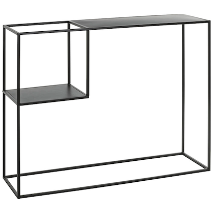 Artikelbild für HAKU Möbel Konsolentisch rechteckig Metall schwarz 100,0 x 30,0 x 80,0 cm, 1 St., Artikelnummer 142537