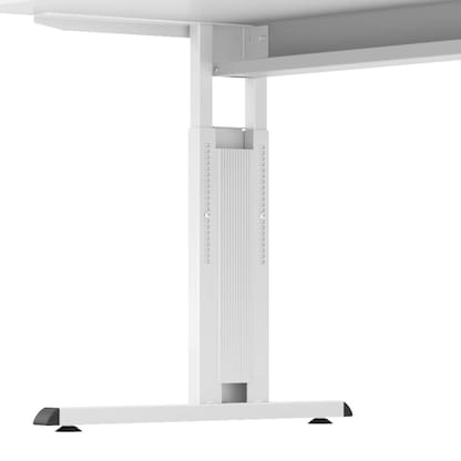 Artikelbild 5 für HAMMERBACHER OS 16 höhenverstellbarer Schreibtisch buche rechteckig, C-Fuß-Gestell weiß 160,0 x 80,0 cm, Artikelnummer 657221