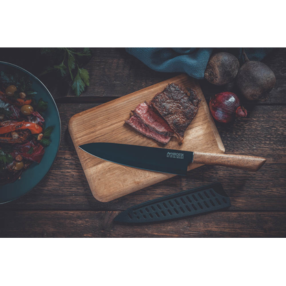 Artikelbild 6 für NIROSTA Kochmesser Flow Fair schwarz, Klinge: 20,5 cm, 1 St., Artikelnummer 584282