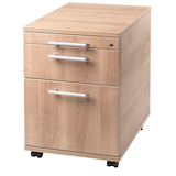 Artikelbild 1 für HAMMERBACHER Prokura Rollcontainer nussbaum 3 Auszüge 42,8 x 56,0 x 59,0 cm, Artikelnummer 970772