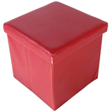 Artikelbild 1 für Echtwerk Hocker mit Stauraum Store Cube EW-SW-0415 rot Kunstleder, 1 St., Artikelnummer 161747