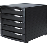 Artikelbild 1 für HAN Schubladenbox Contur schwarz 1505-13D, DIN B4 mit 5 Schubladen, 1 St., Artikelnummer 197123