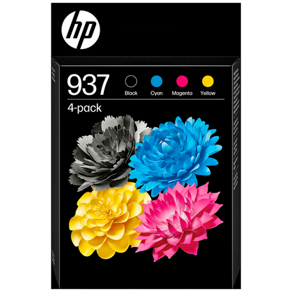 Artikelbild 2 für HP 937(6C400NE) schwarz, cyan, magenta, gelb Druckerpatronen, 4er-Set, Artikelnummer 204527