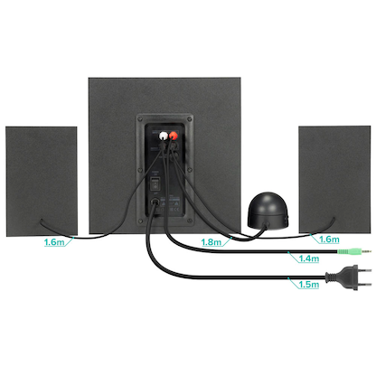 Artikelbild 7 für speedlink Gravity Lautsprechersystem schwarz, Artikelnummer 608713