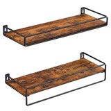 Artikelbild 1 für VASAGLE Wandregale-Set vintagebraun, schwarz 40,0 x 15,5 x 9,5/5,0 cm, 1 St., Artikelnummer 759587