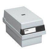 Artikelbild 1 für HAN Karteikasten DIN A7 für 800 Karteikarten grau mit Deckel, Artikelnummer 451161