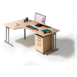 Artikelbild 1 für HAMMERBACHER Prokura Büromöbel-Set ahorn, Artikelnummer 842039