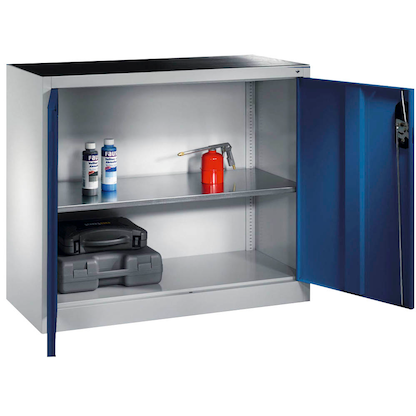 Artikelbild für CP Stahlschrank 8830-000 S10203 lichtgrau, enzianblau 1 Fachboden 120,0 x 40,0 x 100,0 cm, aufgebaut, 1 St., Artikelnummer 414351