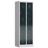 Artikelbild 1 für ClassiX Spind anthrazit, lichtgrau X-520228, 4 Schließfächer 59,0 x 50,0 x 180,0 cm, Artikelnummer 188179