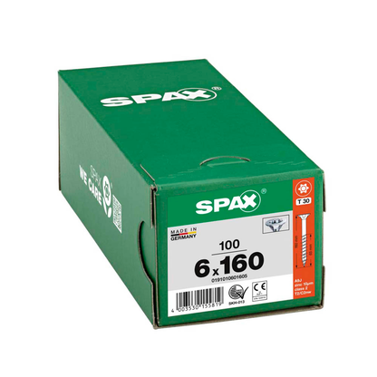 Artikelbild 2 für SPAX® Universalschrauben T30 Senkkopf WIROX 0191010601605 6 mm x 160 mm, 100 St., Artikelnummer 396228
