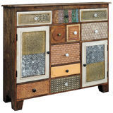 Artikelbild 1 für Garden Pleasure Sideboard KALAY, 304055 vintage-braun 125,0 x 35,0 x 111,0 cm, 1 St., Artikelnummer 543427